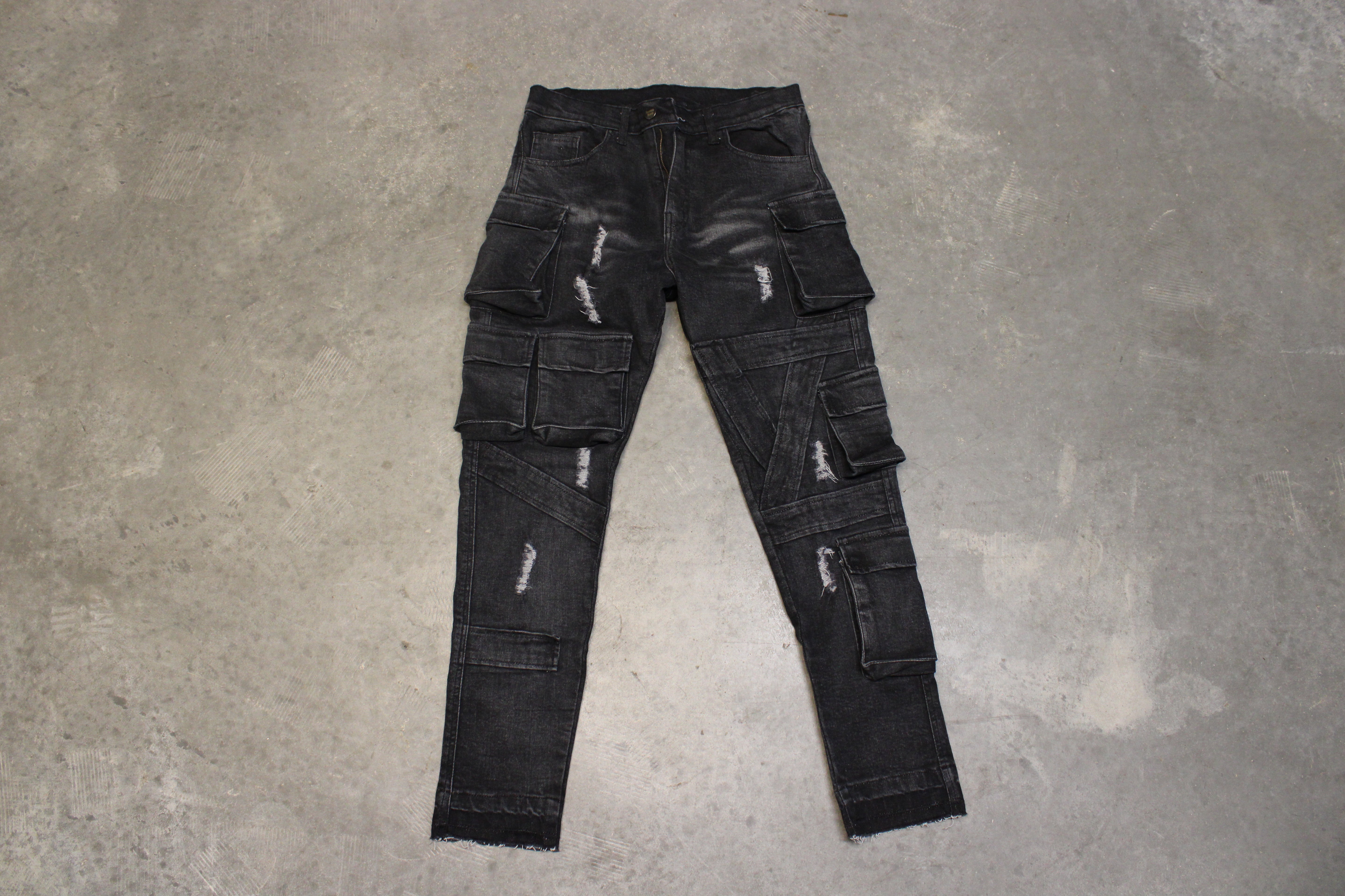 Men's Cargo Denim Jeans