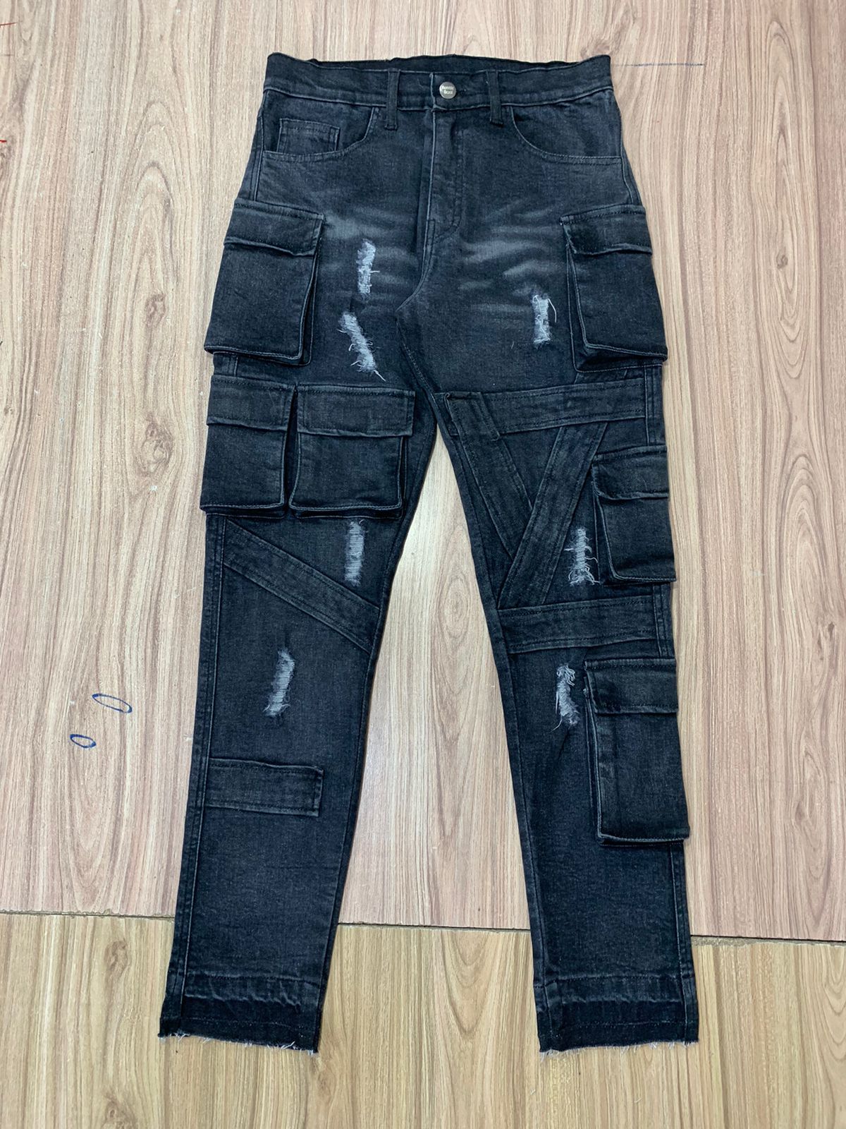 Men's Cargo Denim Jeans