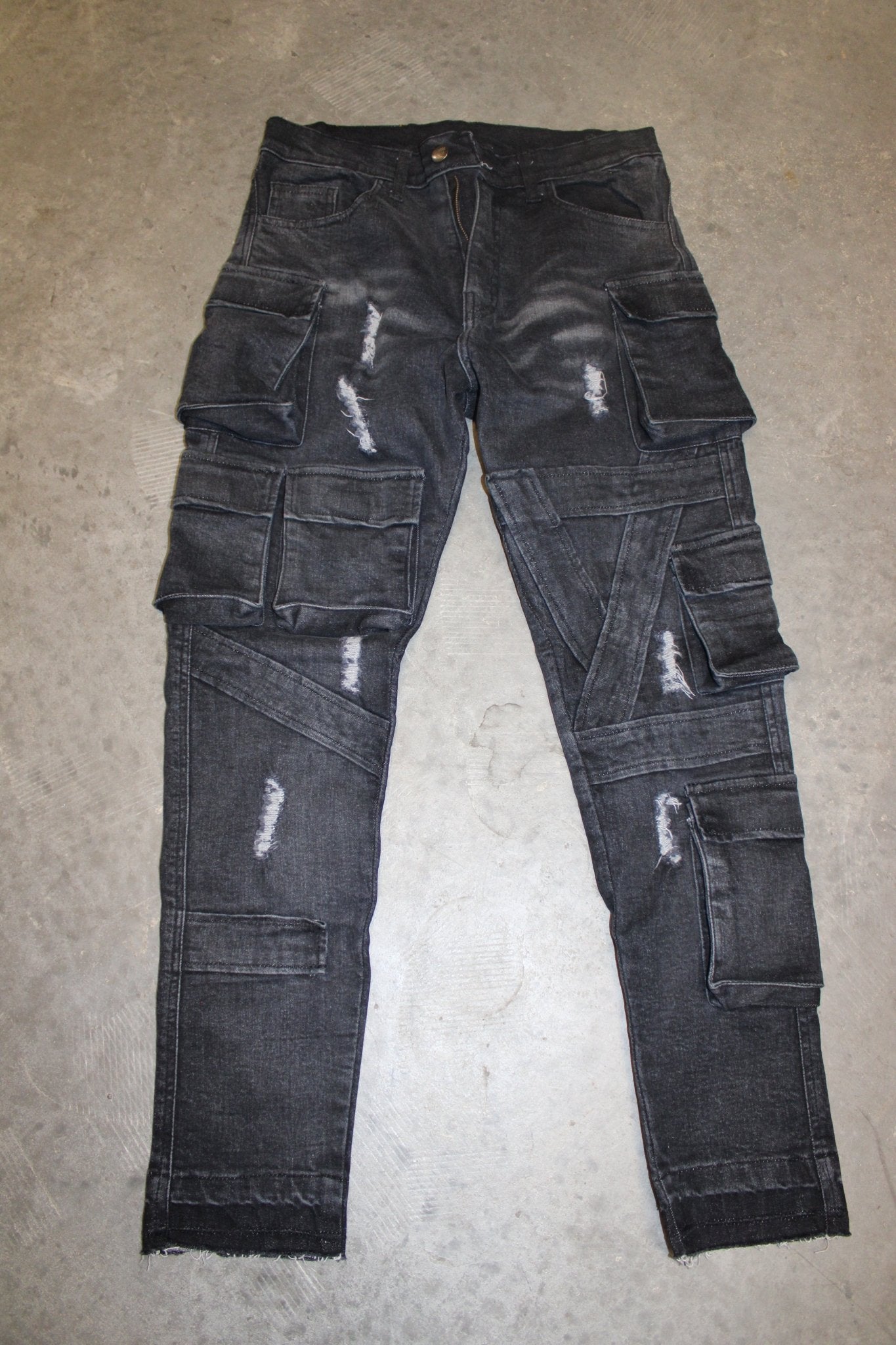 Men's Cargo Denim Jeans - Humble Beast Clothing