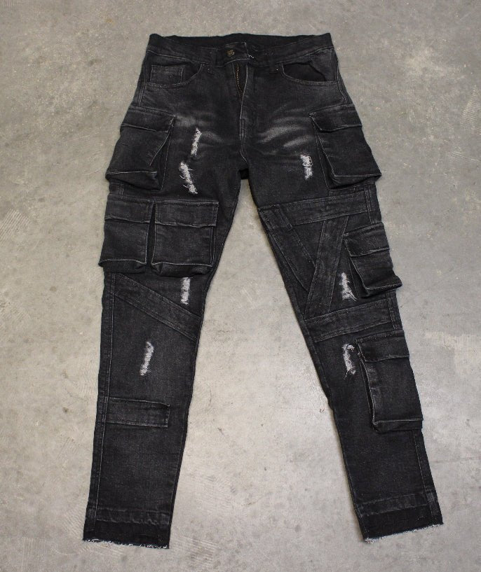 Men's Cargo Denim Jeans - Humble Beast Clothing