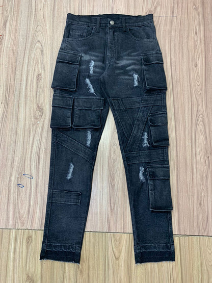 Men's Cargo Denim Jeans