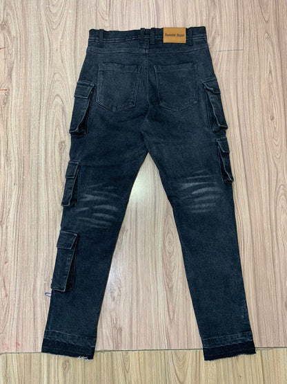 Men's Cargo Denim Jeans
