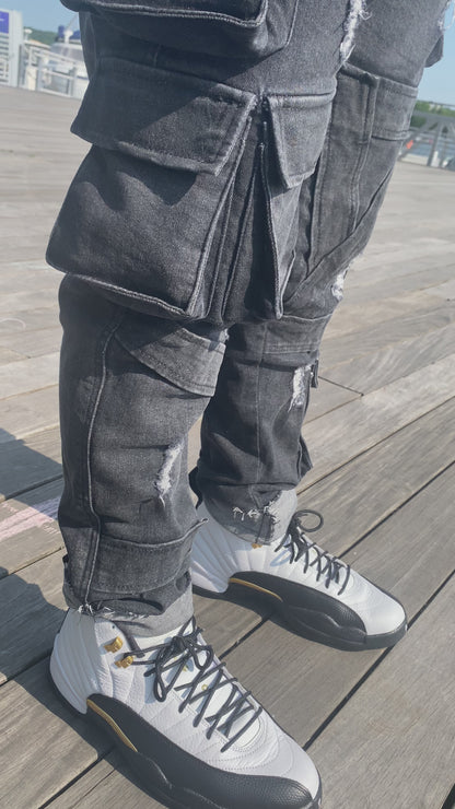 Men's Cargo Denim Jeans