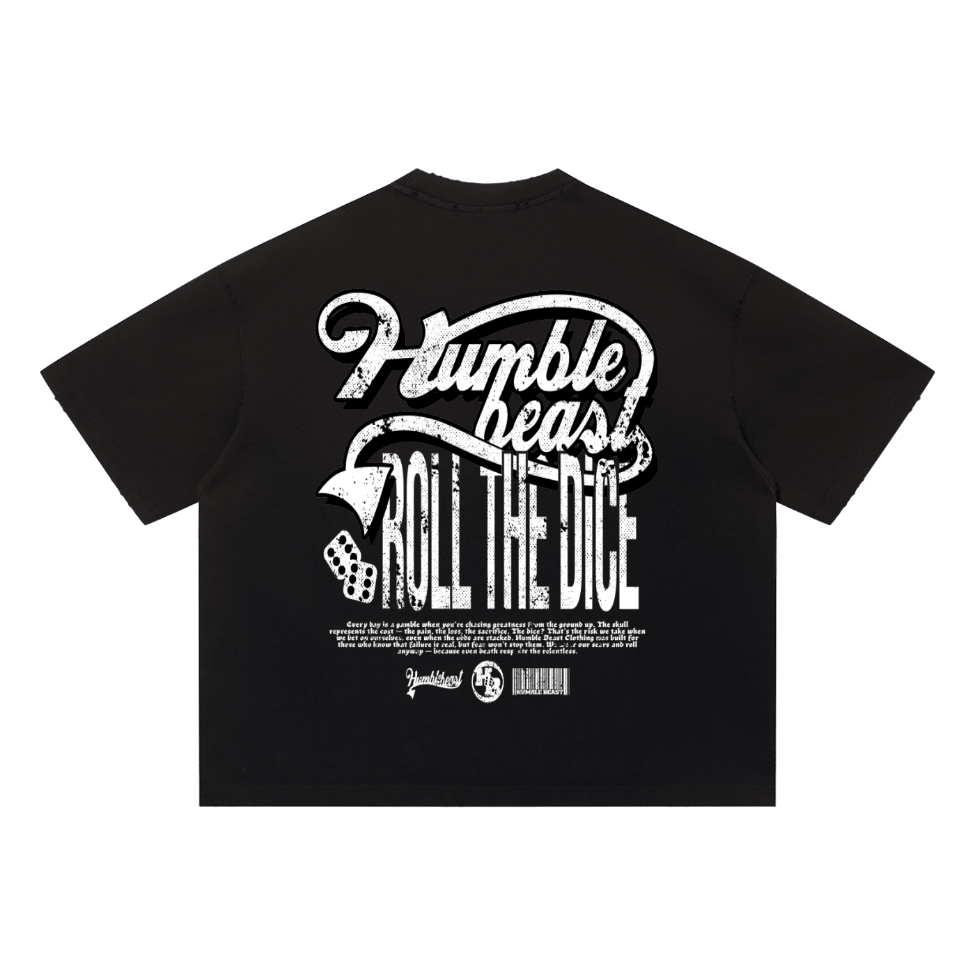 Unisex Sun Fade Distressed Boxy T-Shirt - Humble Beast Clothing
