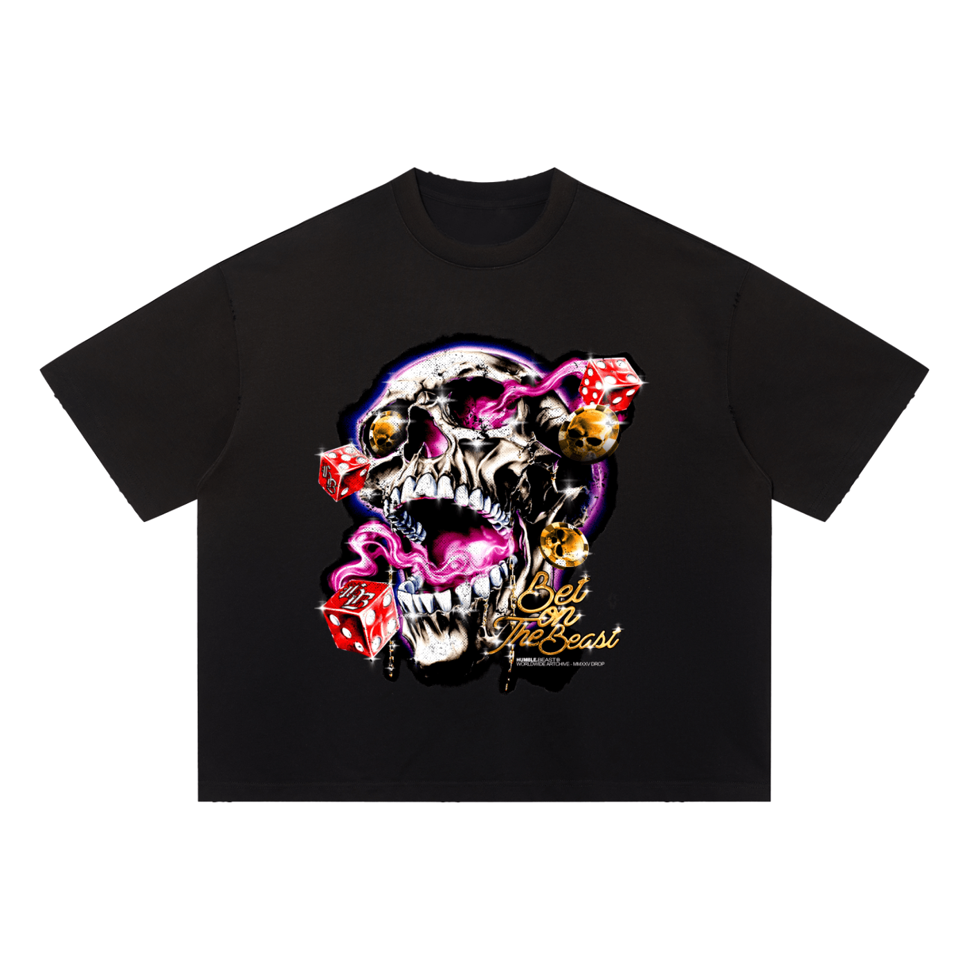 Unisex Sun Fade Distressed Boxy T-Shirt - Humble Beast Clothing