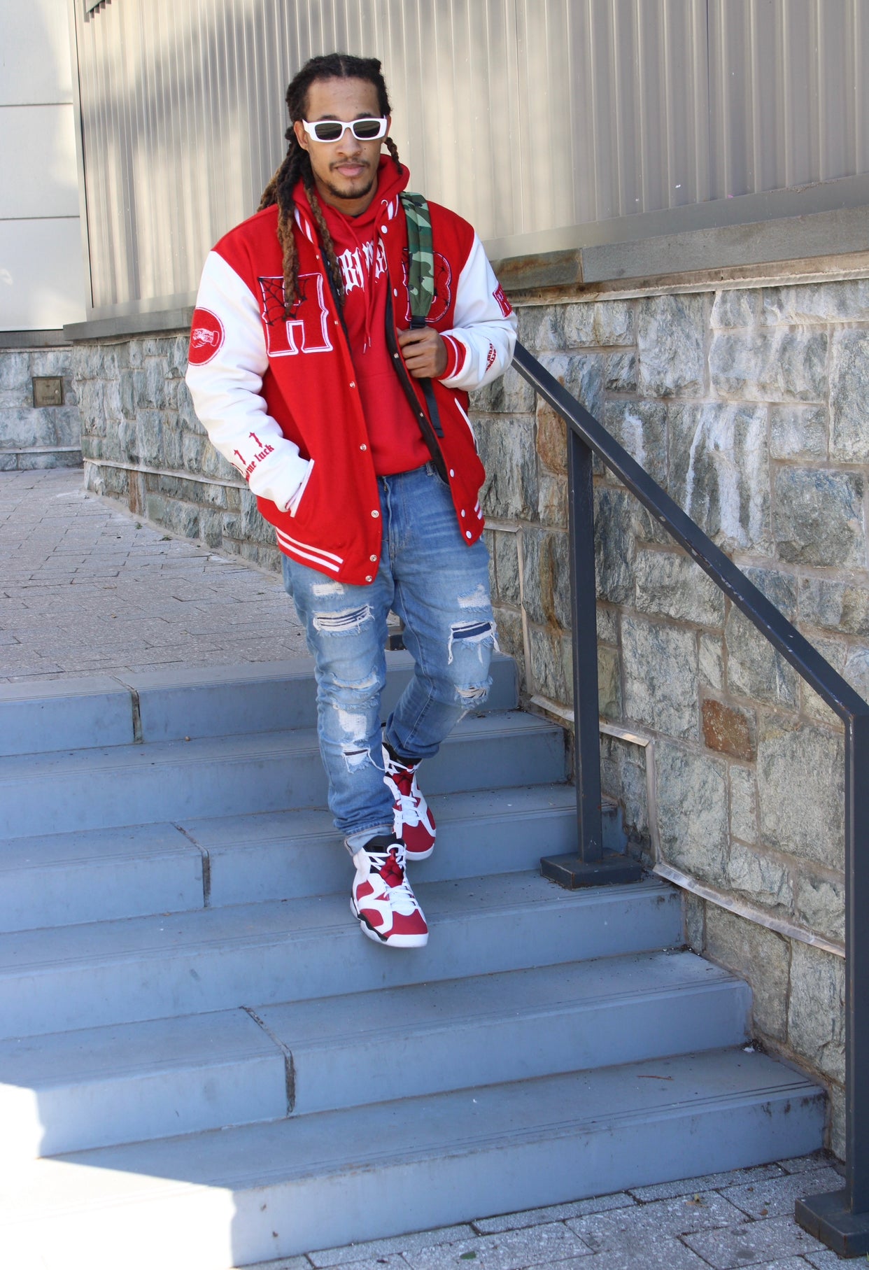 Louis Vuitton Red Varsity Jacket